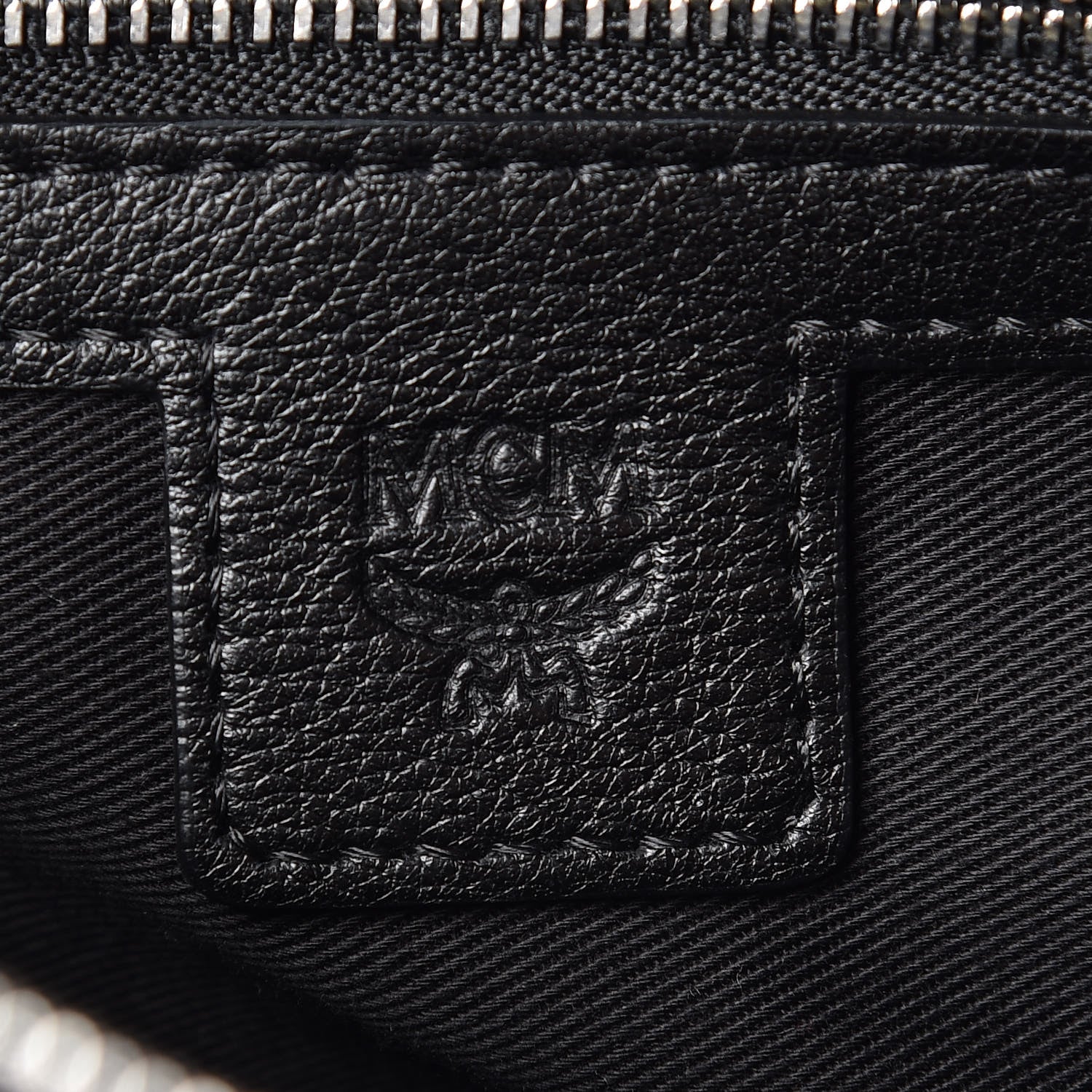 MCM Calfskin Ottomar Monogram Essential Hobo Black 8 of 9