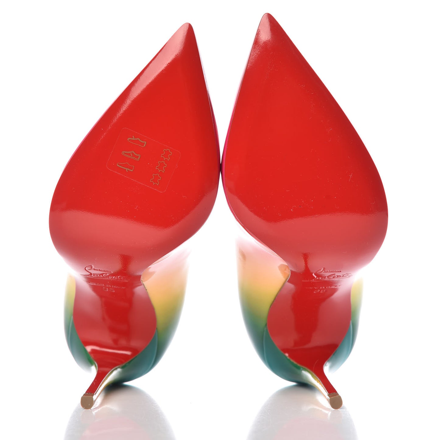 Patent Rainbow Pigalle Follies 100 Pumps 35 Multicolor