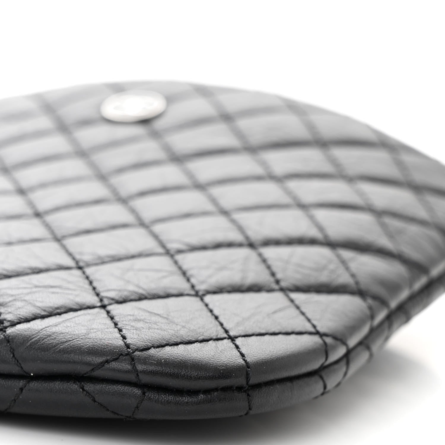 Chanel Aged Calfskin Quilted Crossbody Bag Black 10 of 10