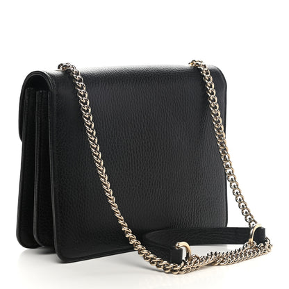 Gucci Dollar Calfskin Small Interlocking G Shoulder Bag Black 3 of 11