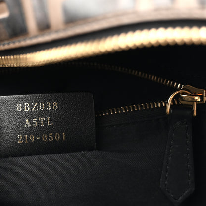 Fendi Vitello Bi-Color FF 1974 Embossed Mini Backpack Maya Black 7 of 13