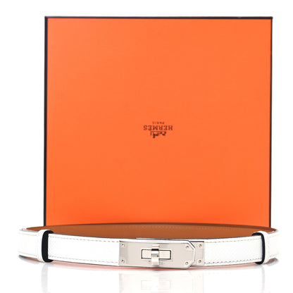 Hermes Epsom Kelly Belt White 4 of 5
