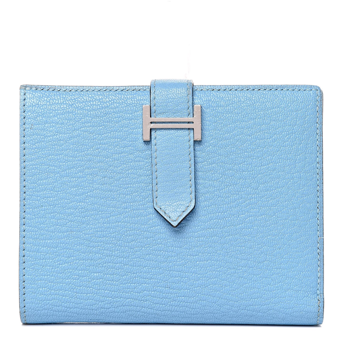 Chevre Mysore Bearn Compact Wallet Celeste