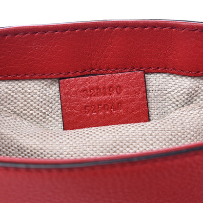 Gucci Pebbled Calfskin Small Soho Flap Crossbody Red 7 of 10