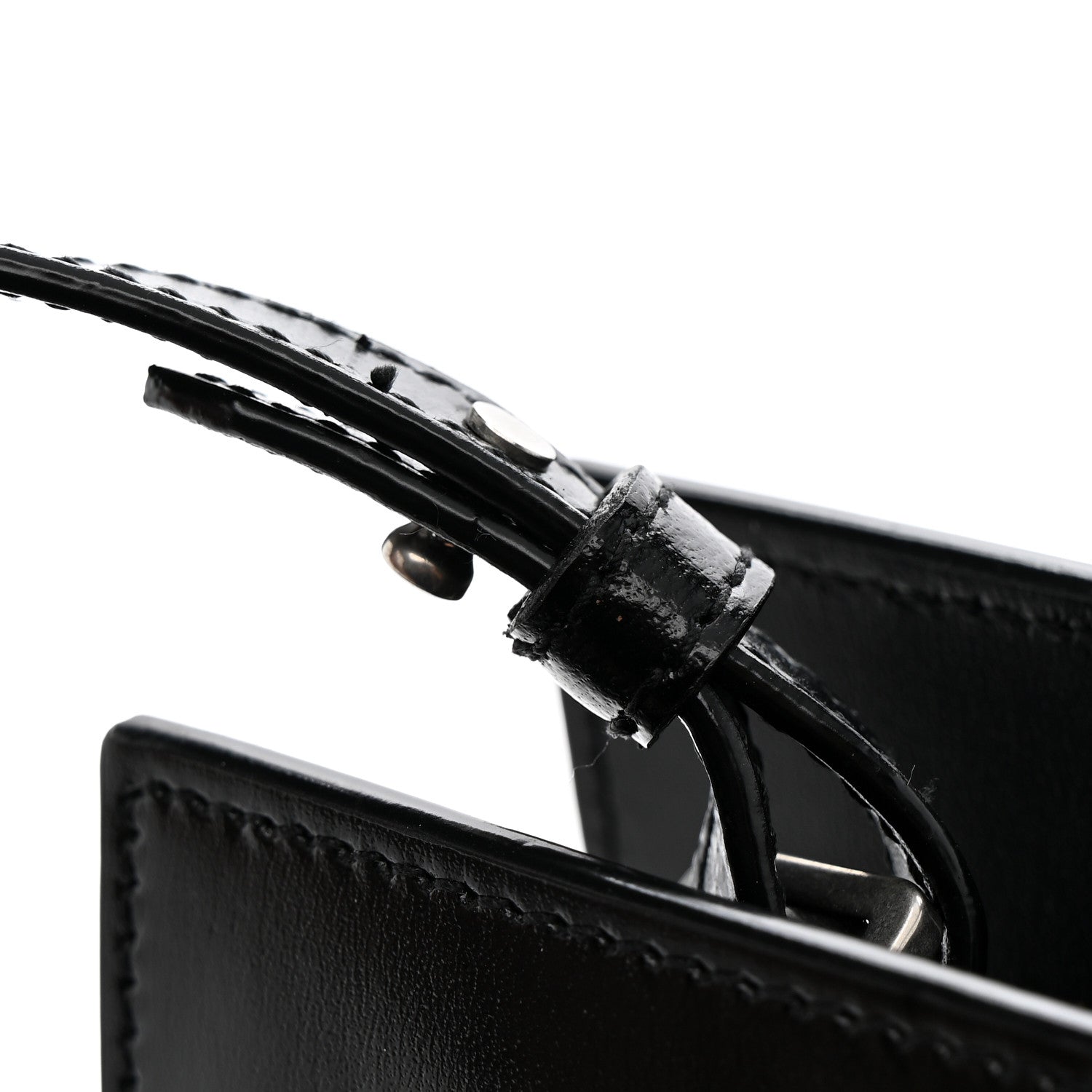Saint Laurent Canvas Calfskin Small Uptown Tote Black 11 of 11