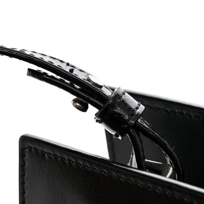 Saint Laurent Canvas Calfskin Small Uptown Tote Black 11 of 11