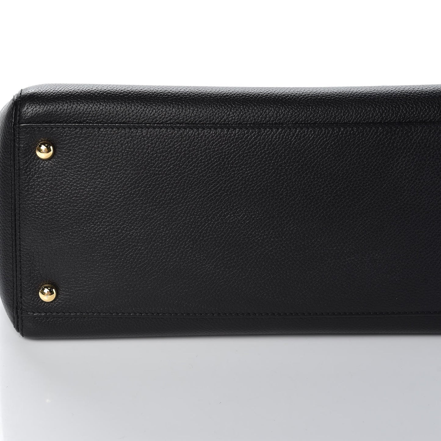 Calfskin Small Cerf Shopper Tote Black