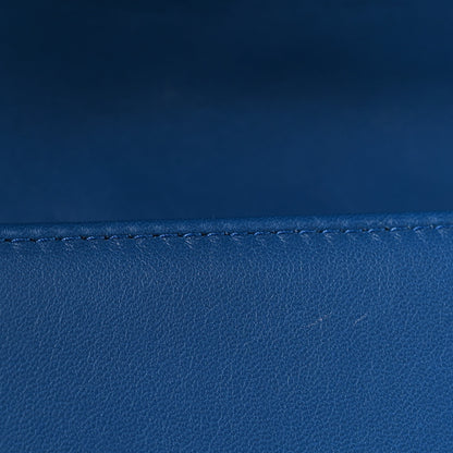 Chanel Lambskin Chevron Quilted Medium Boy Flap Blue 12 of 12