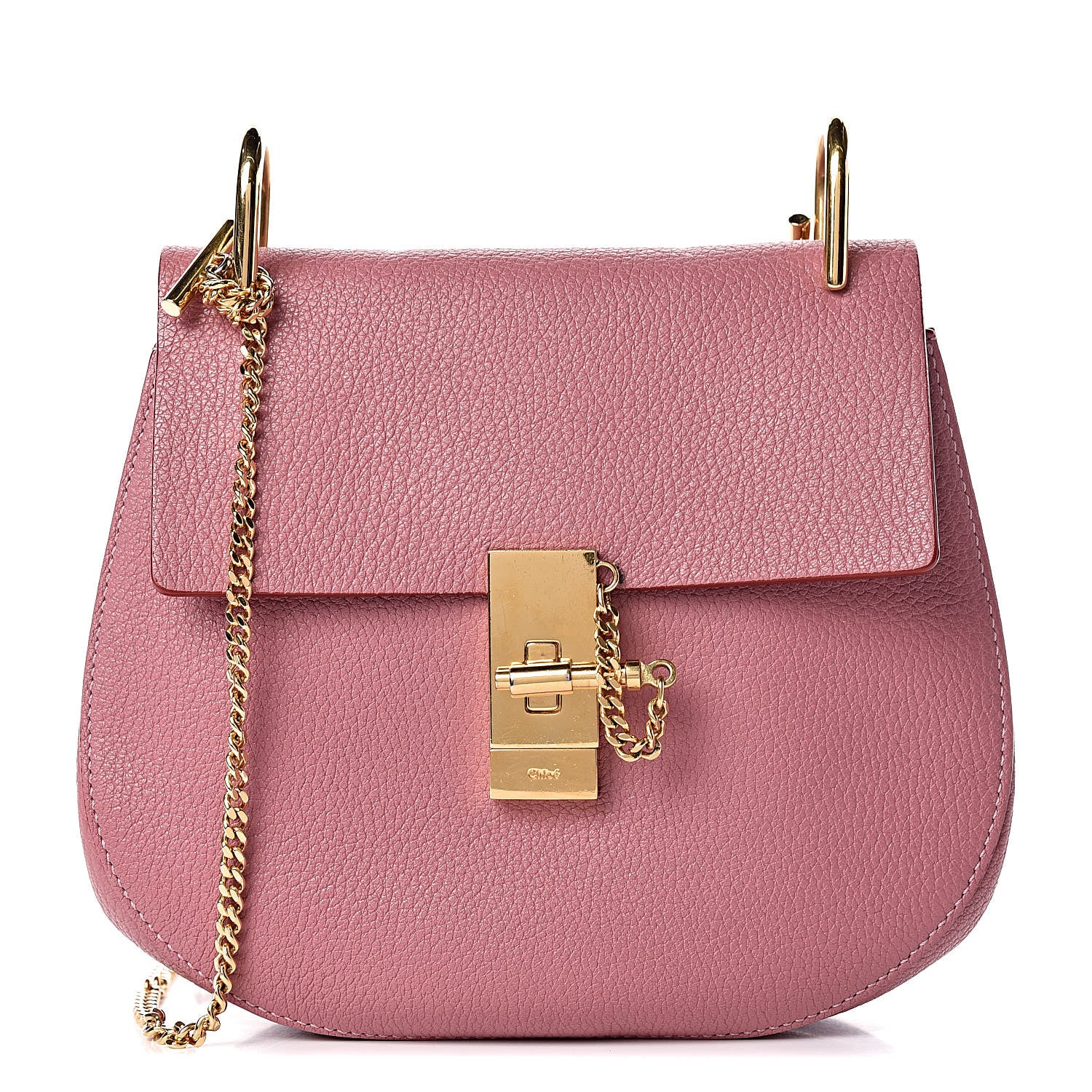 Chloe Grained Lambskin Drew Shoulder Bag Velvet Mauve 1 of 15