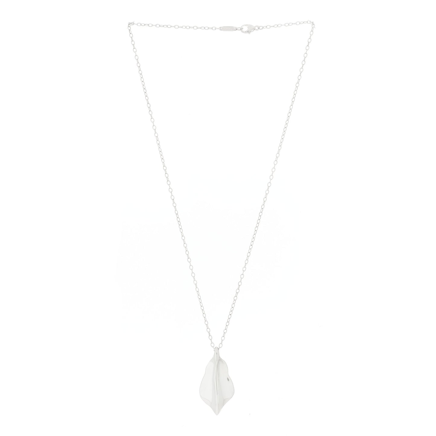 Sterling Silver Leaf Pendant Necklace