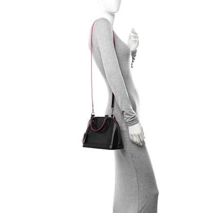 Louis Vuitton Epi Alma BB Black Hot Pink 2 of 10