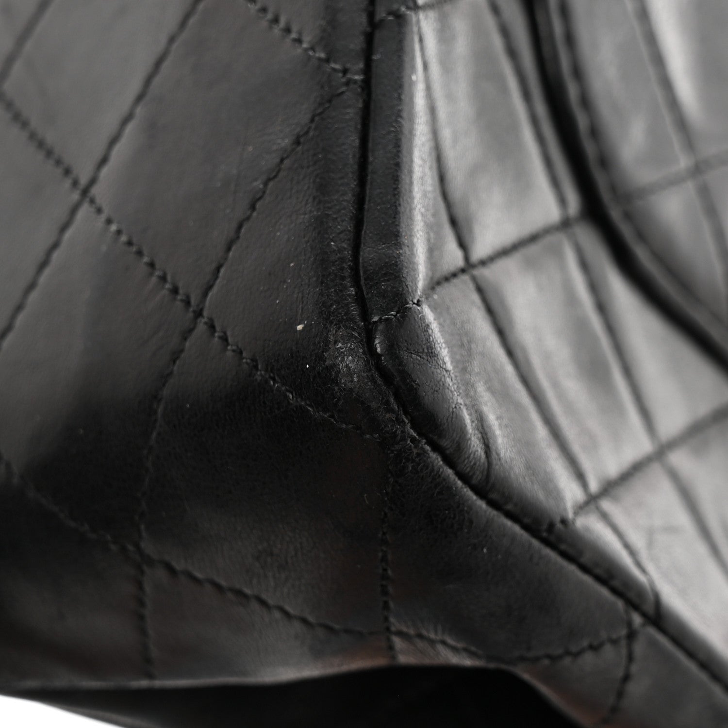 Chanel Lambskin Quilted Medium Double Flap Black 12 of 14