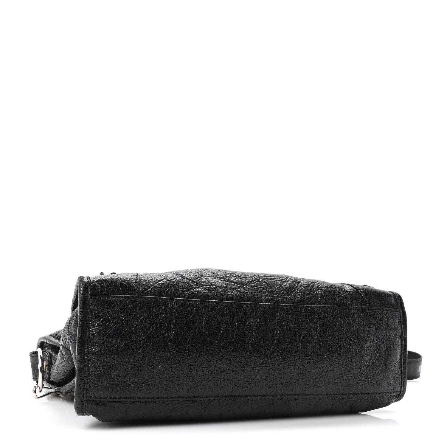 Balenciaga Agneau Classic Hardware S City Logo Strap Black White 5 of 11