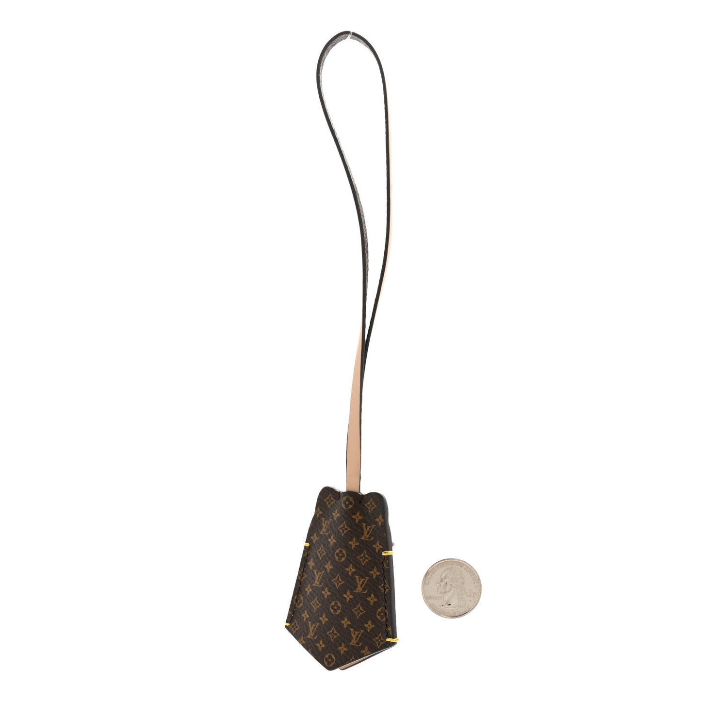 Monogram LV Cat Bag Charm Charm Cream