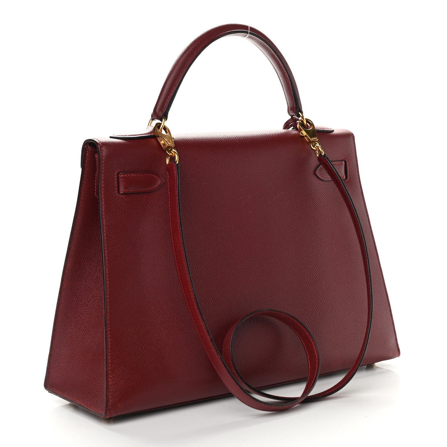 Hermes Epsom Kelly Sellier 32 Rouge H 3 of 22