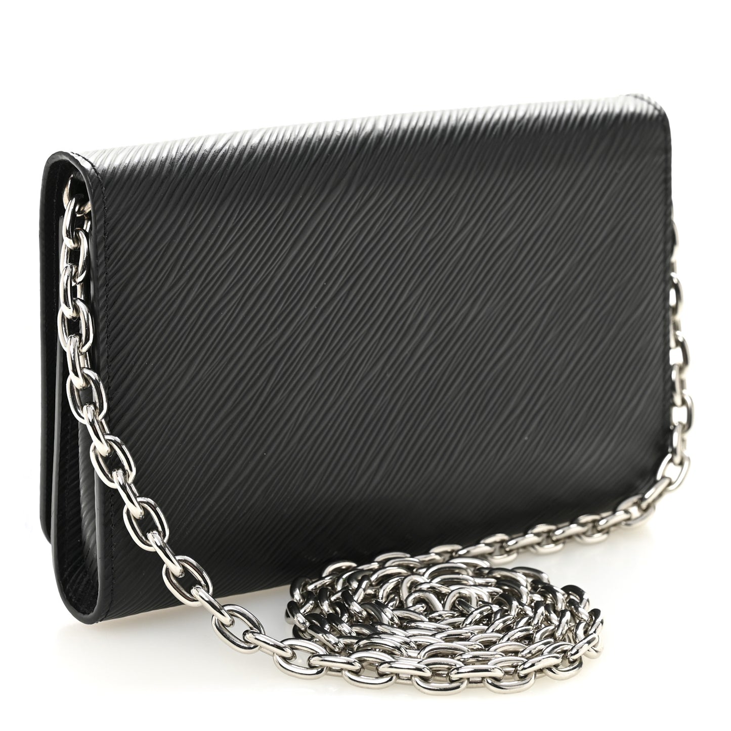 Epi Twist Chain Wallet Black