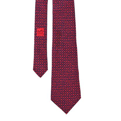 Hermes Silk Printed Mens Neck Tie 1 of 3