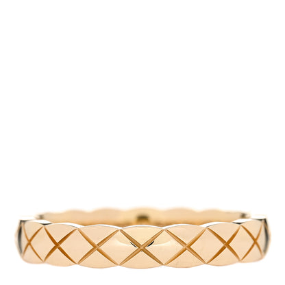 Chanel 18K Yellow Gold Mini Coco Crush Ring 51 5.75 1 of 4