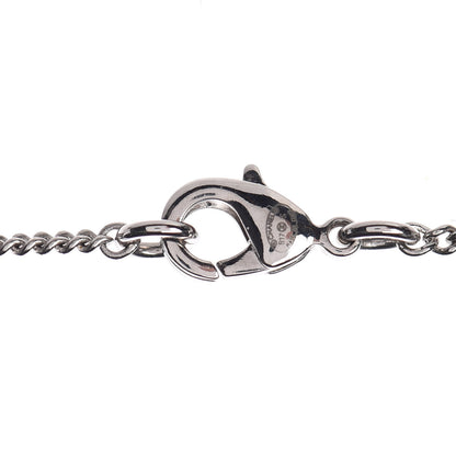 Chanel Crystal Strass Cross CC Necklace Silver 4 of 6