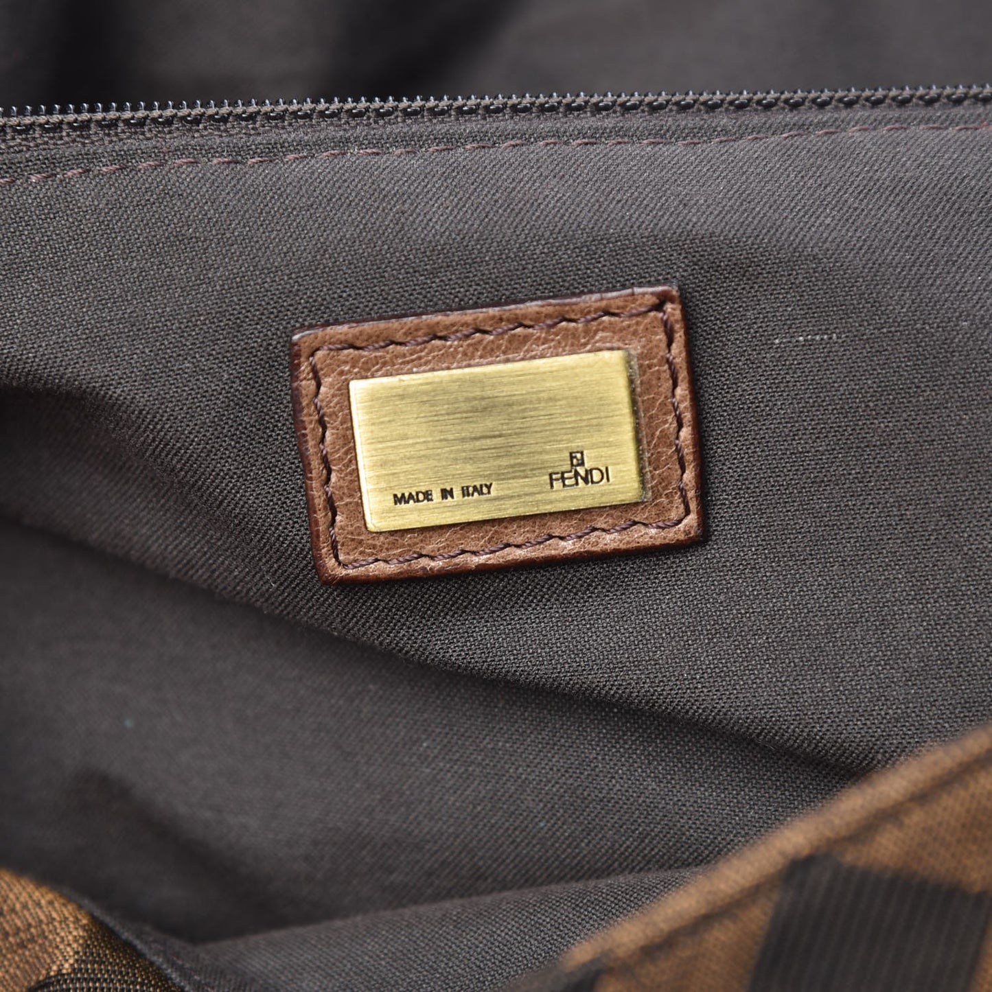 Zucca Pelle Naturale Maxi Baguette Tobacco Marrone
