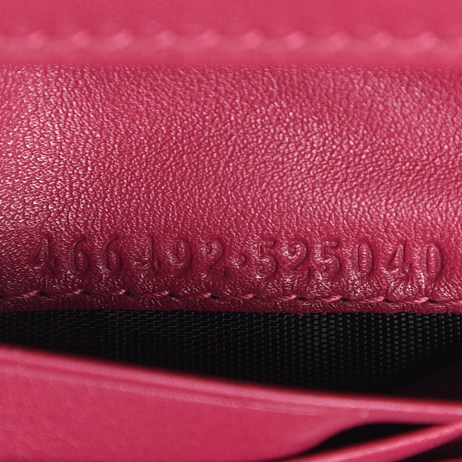 Gucci Velvet Matelasse Pearl Love Embroidered GG Marmont Card Case Wallet Light Raspberry Rose 7 of 9