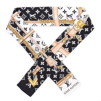 Louis Vuitton Silk Monogram Confidential Bandeau Black 1 of 5