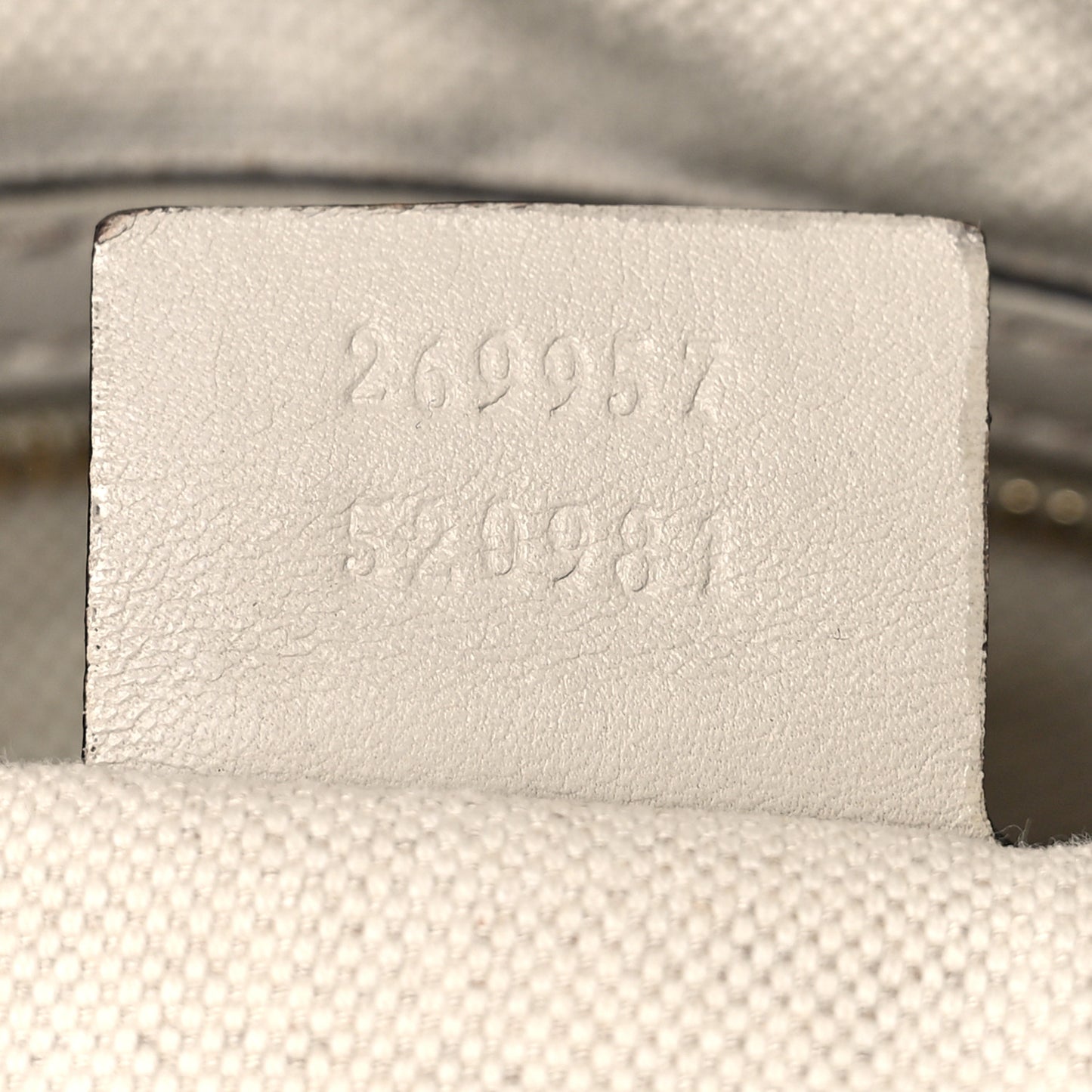 Guccissima Heart Bit Charm Top Handle Tote Off Off White