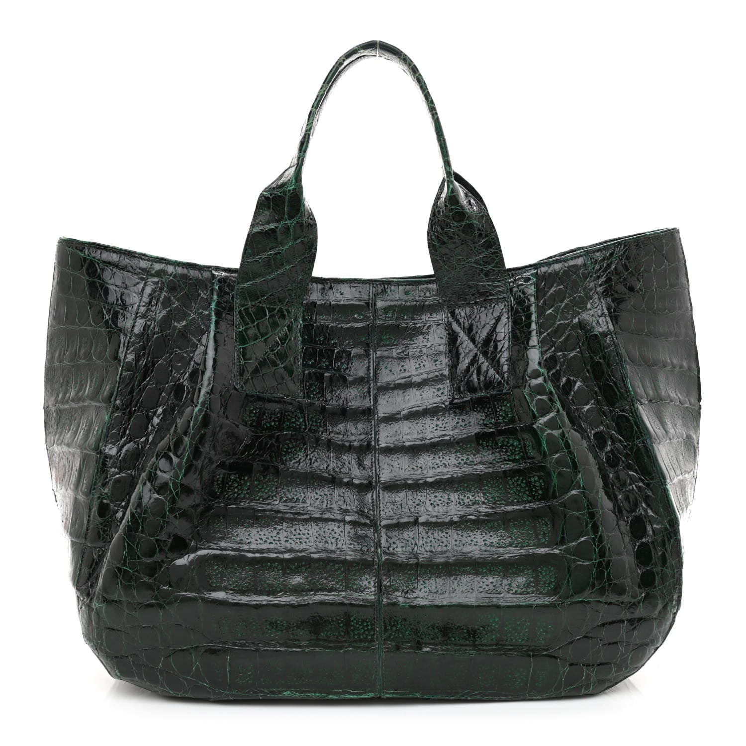 Nancy Gonzalez Crocodile Tote Green 1 of 12