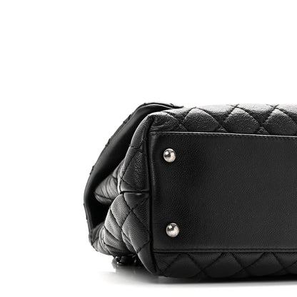 Chanel Caviar Quilted Small Coco Handle Flap Black 9 of 10