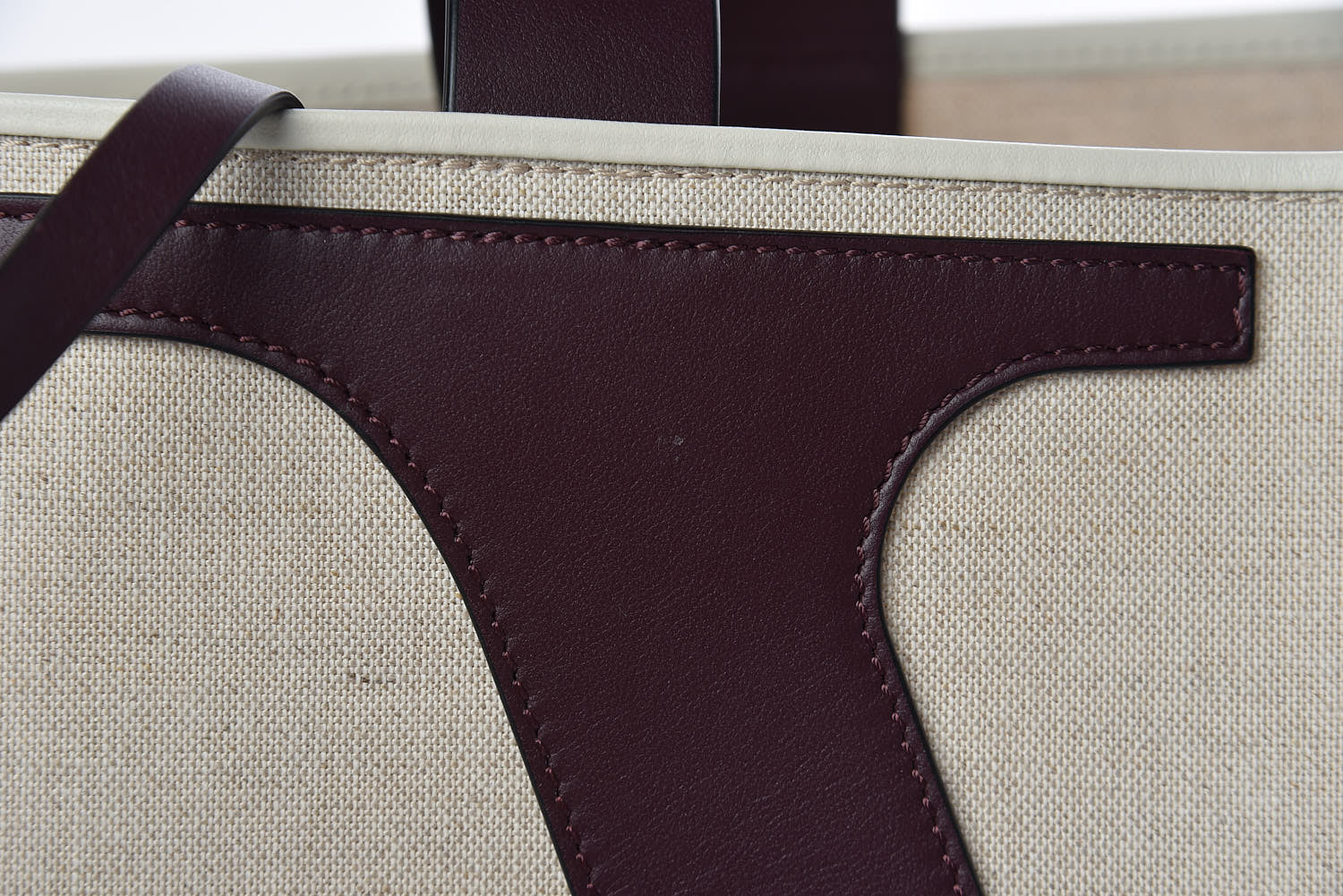 Valentino Garavani Canvas Large Escape Tote Natural Brown 9 of 12