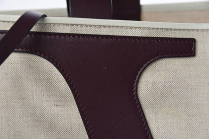 Valentino Garavani Canvas Large Escape Tote Natural Brown 9 of 12