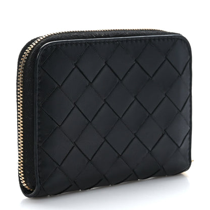 Bottega Veneta Nappa Intrecciato Zip Around Coin Purse Black 3 of 7
