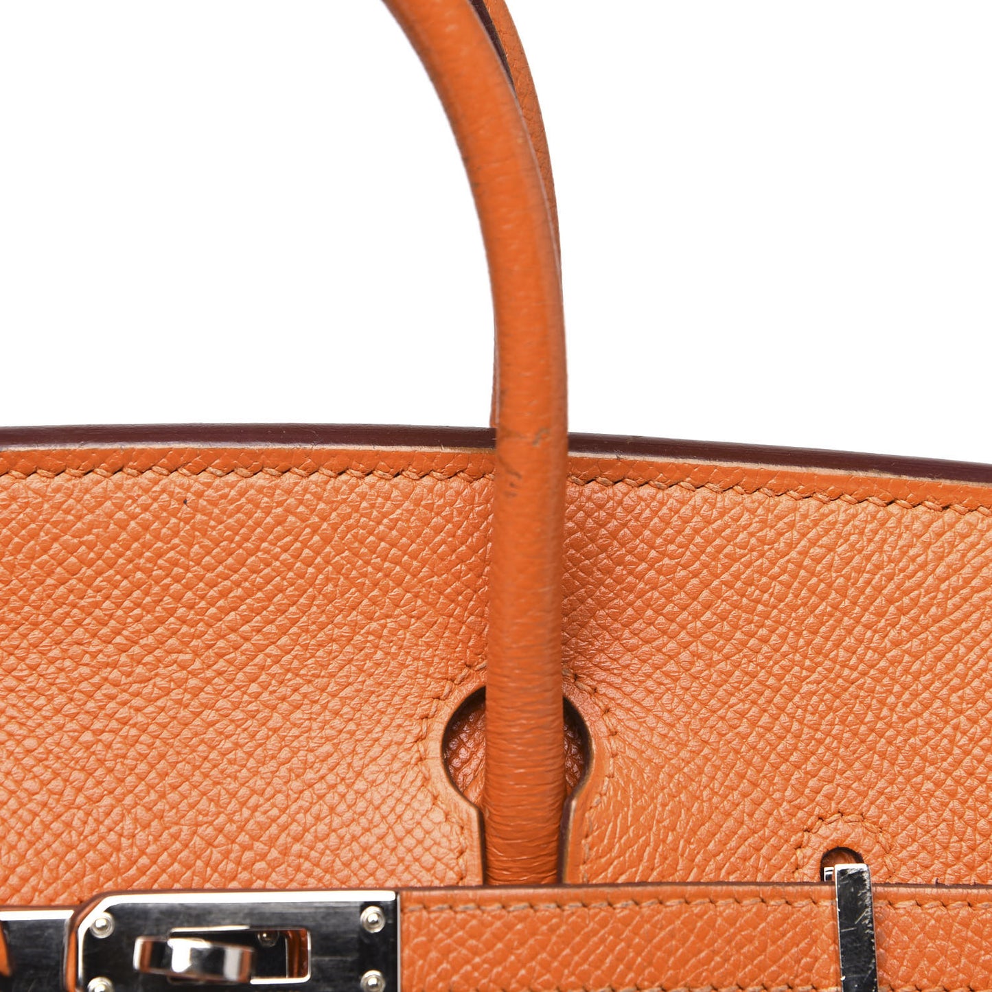 Epsom Birkin 25 Orange