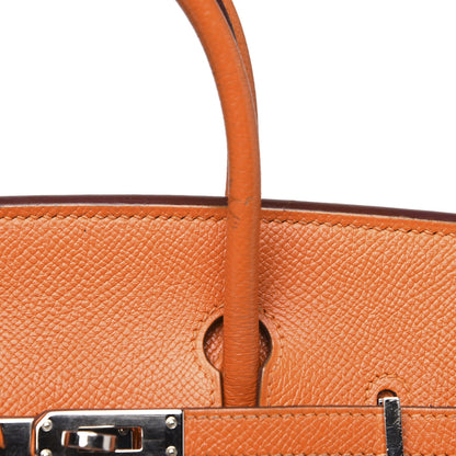 Hermes Epsom Birkin 25 Orange 22 of 31