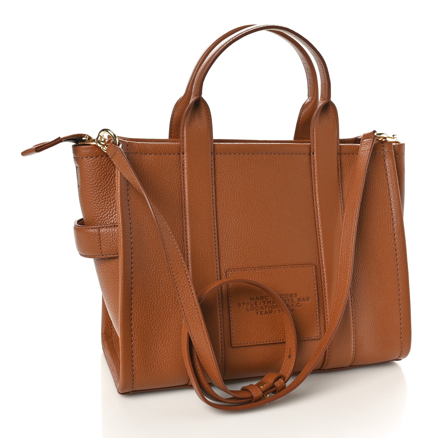 Marc Jacobs Grained Calfskin Medium The Tote Bag Argan Oil 3 of 10