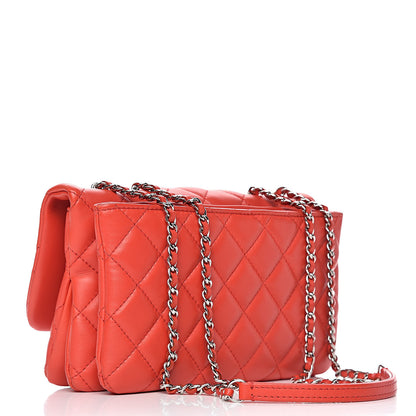 Chanel Lambskin Quilted Flap Red 3 of 10