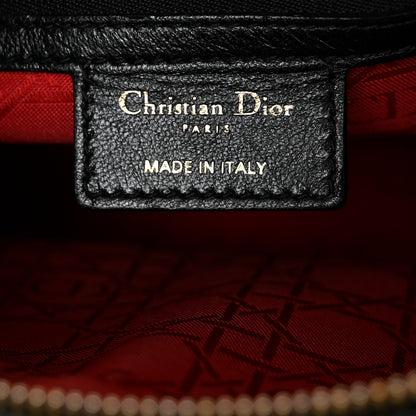 Christian Dior Lambskin Cannage Large Lady Dior Black 6 of 13