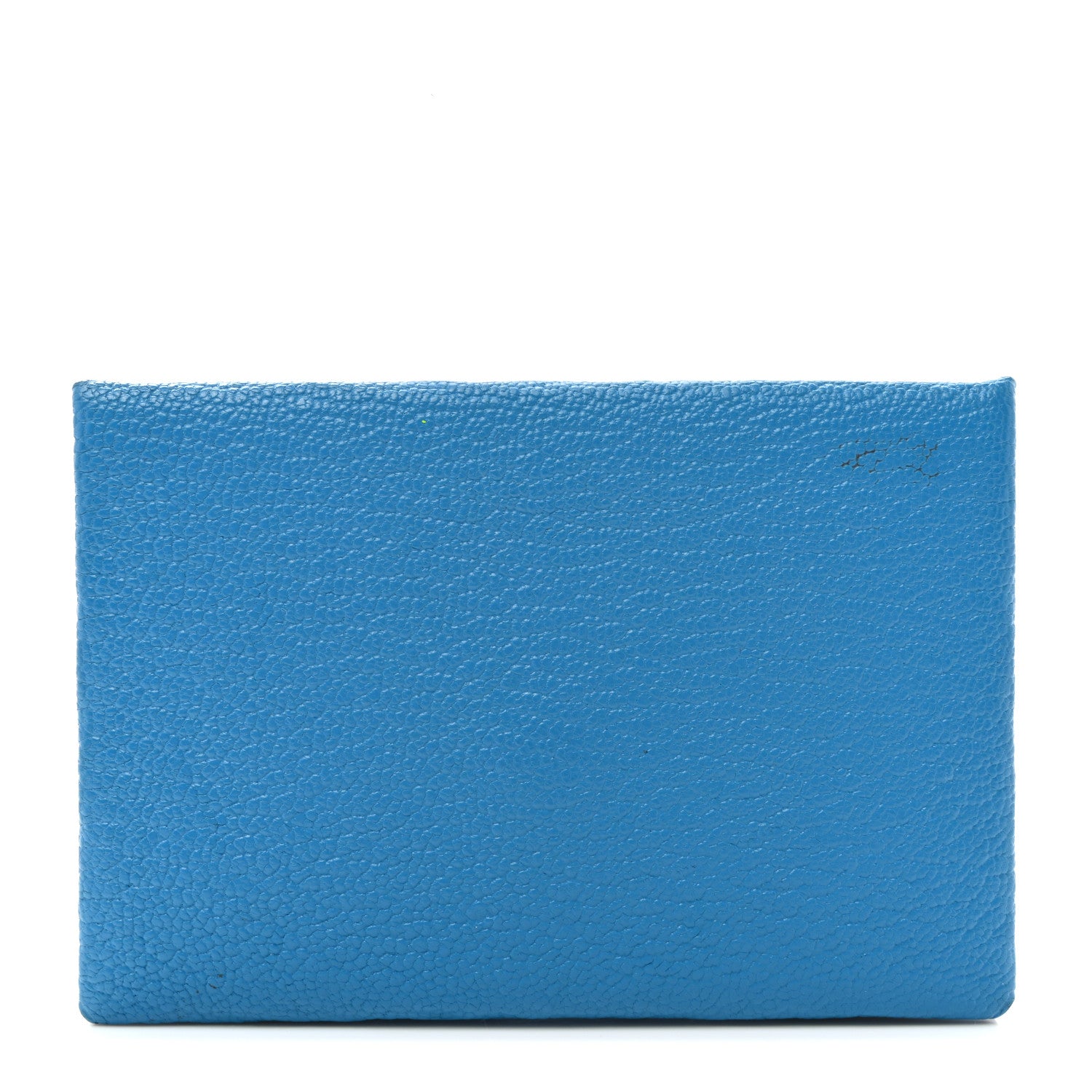 Hermes Chevre Mysore Verso Calvi Card Case Bleu Frida Cuivre 1 of 7