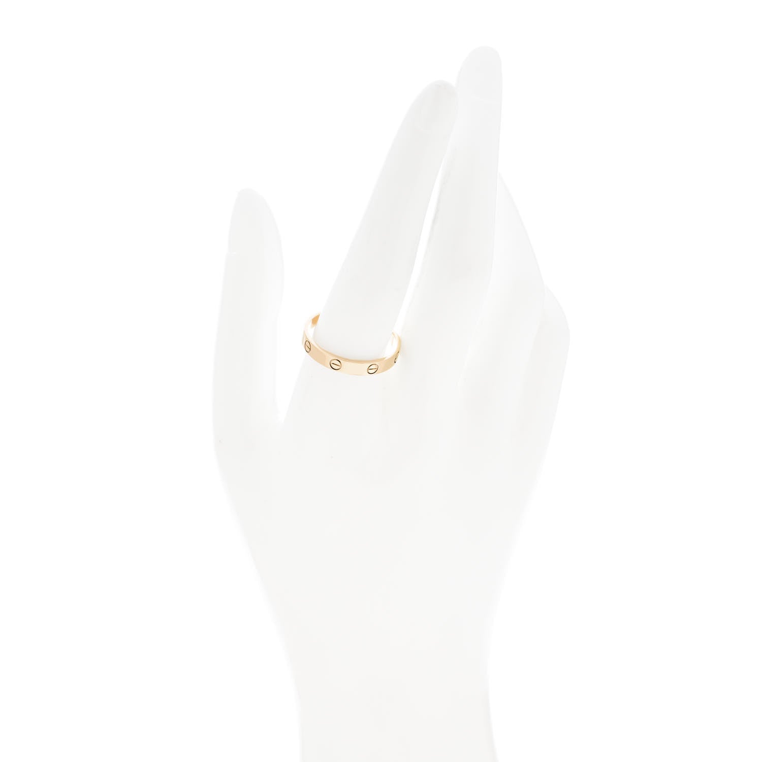 Cartier 18K Yellow Gold 3.5mm LOVE Wedding Band Ring 64 10.75 2 of 5