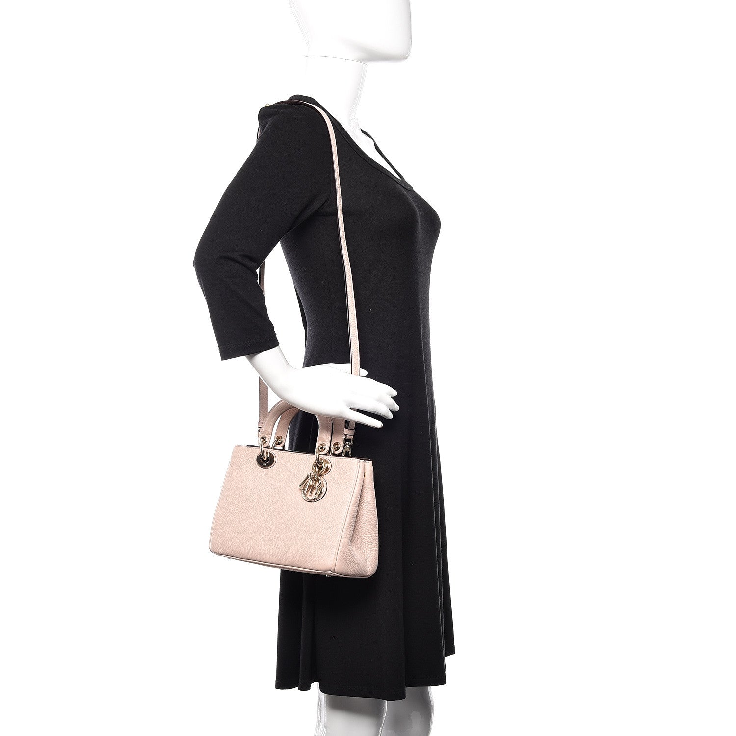 Christian Dior Calfskin Mini Diorissimo Tote Pink 2 of 9