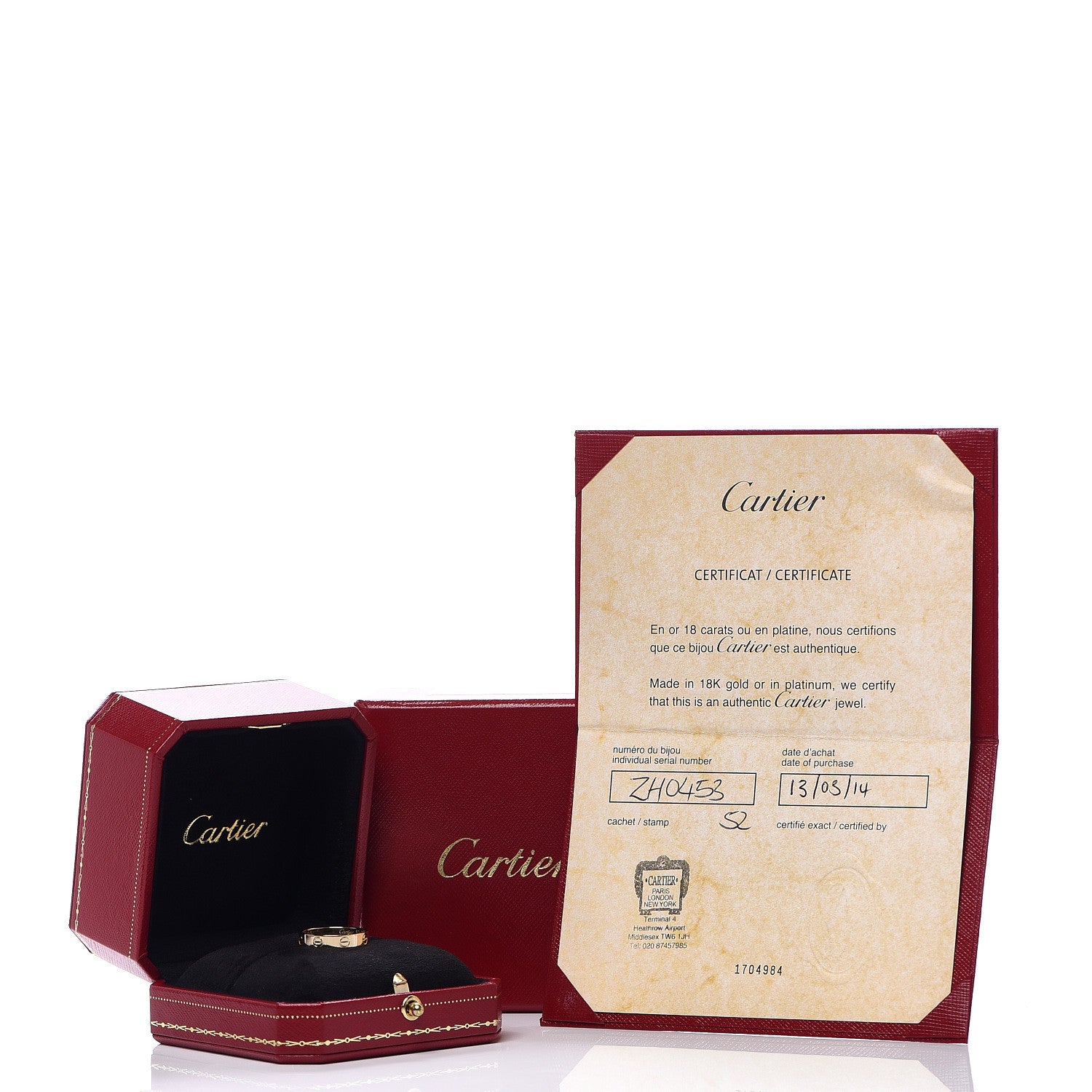 Cartier 18K Yellow Gold 3.5mm LOVE Wedding Band Ring 52 6 4 of 4