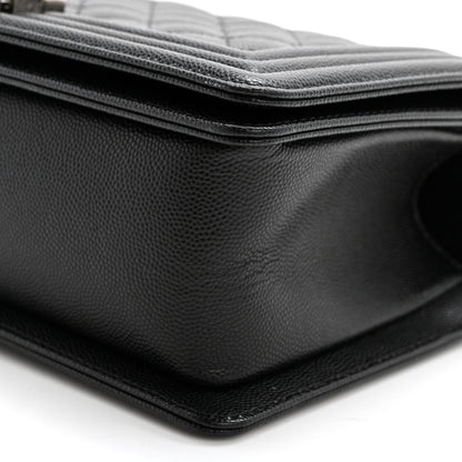Chanel Caviar Quilted Medium Boy Flap Black 10 of 12