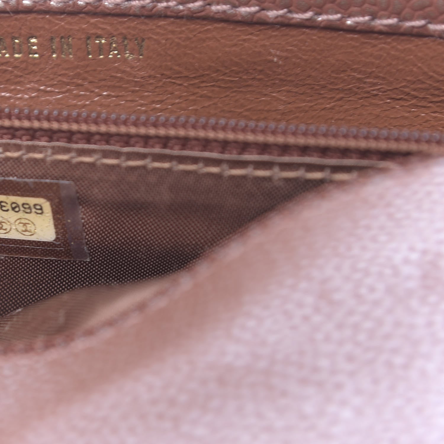 Chanel Metallic Caviar Quilted Medium Single Flap Brown 8 of 12
