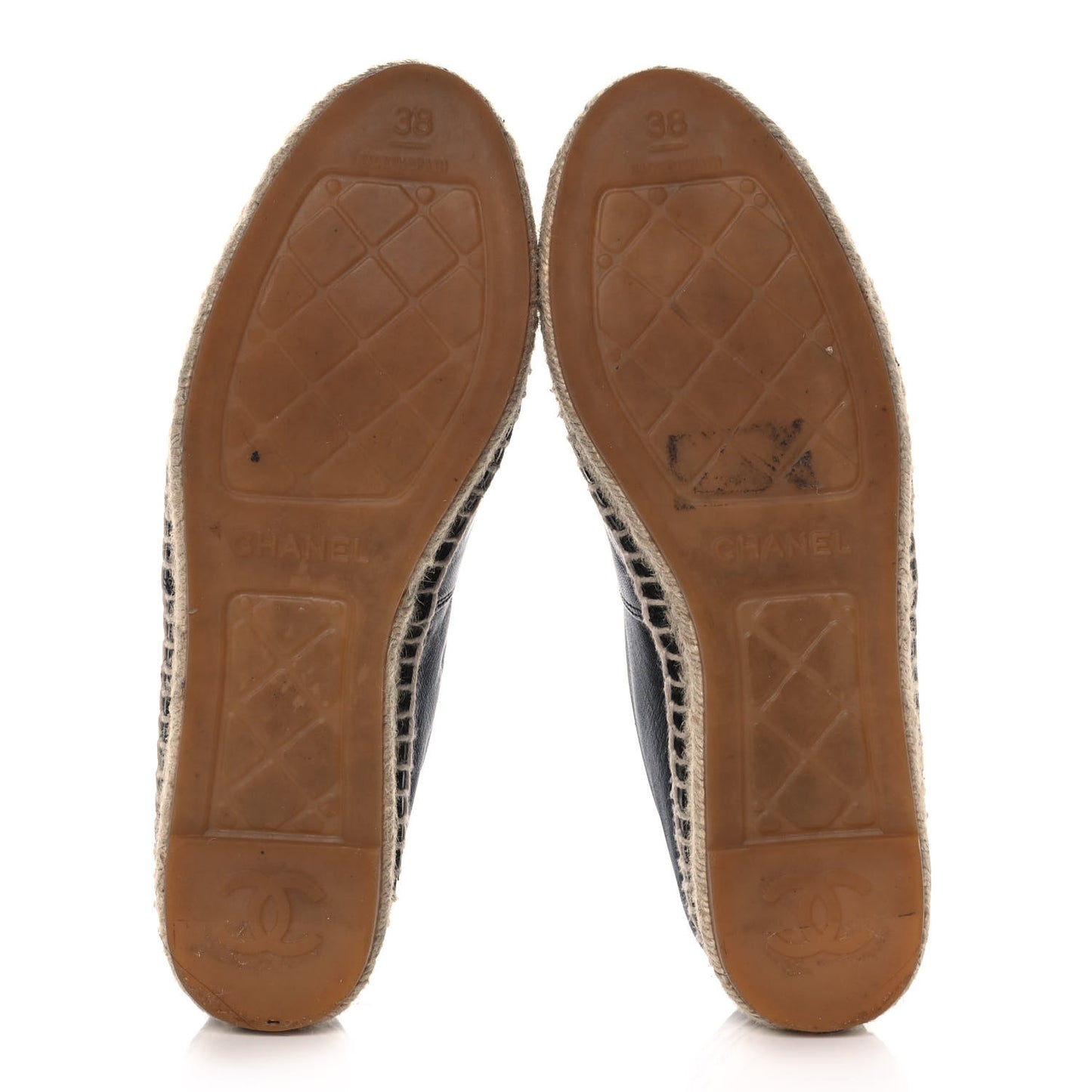 Lambskin CC Espadrilles 38 Black