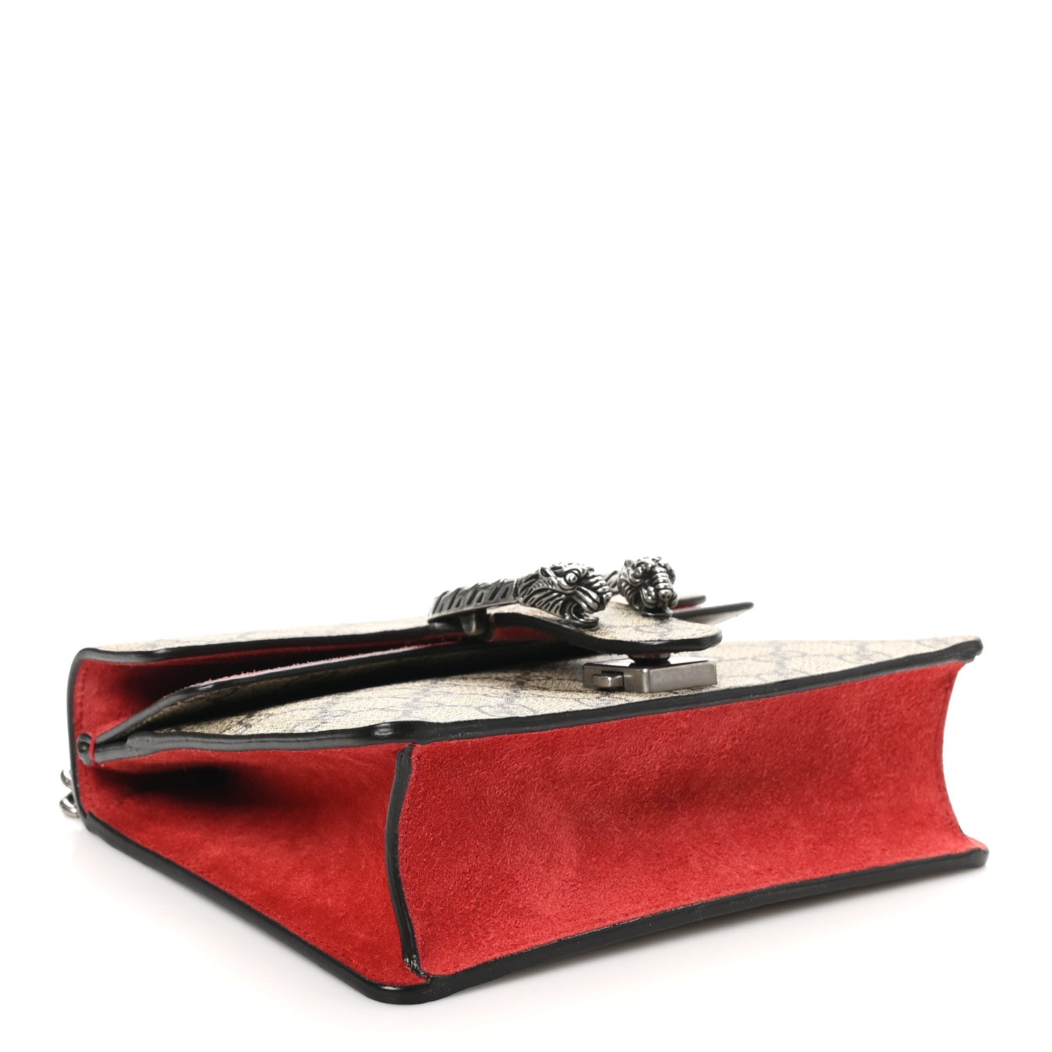 Gucci GG Supreme Monogram Mini Dionysus Shoulder Bag Hibiscus Red 4 of 10
