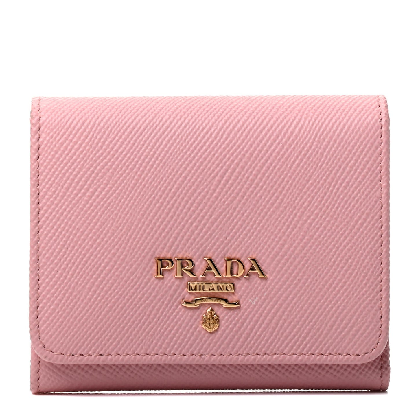 Saffiano Metal Tri-Fold Wallet Orchidea