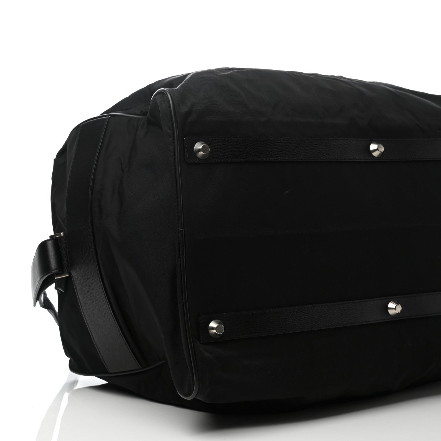 Prada Tessuto Nylon Saffiano Viaggio Carry On Travel Bag Black 4 of 8