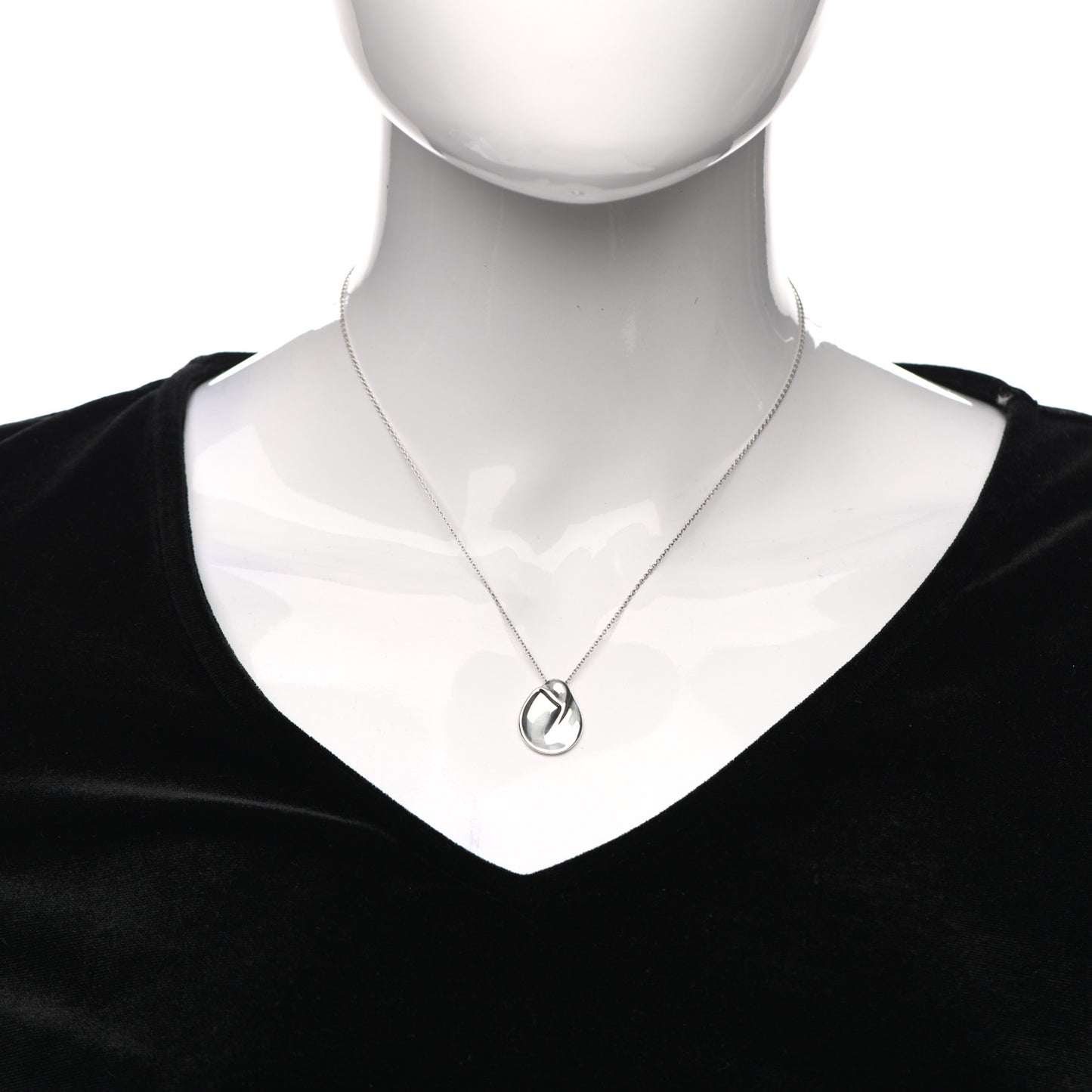 Sterling Silver Elsa Peretti Madonna Pendant Necklace