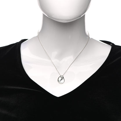 Tiffany Sterling Silver Elsa Peretti Madonna Pendant Necklace 2 of 4