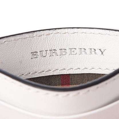 Burberry Calfskin Perforated Sandon Card Card Case White 6 of 10